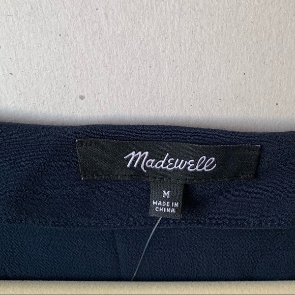 Madewell Novel Short Sleeve Shift Dress Navy sizeM - Picture 4 of 6